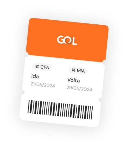 Bilhete Gol emitido pelo MilhasPix